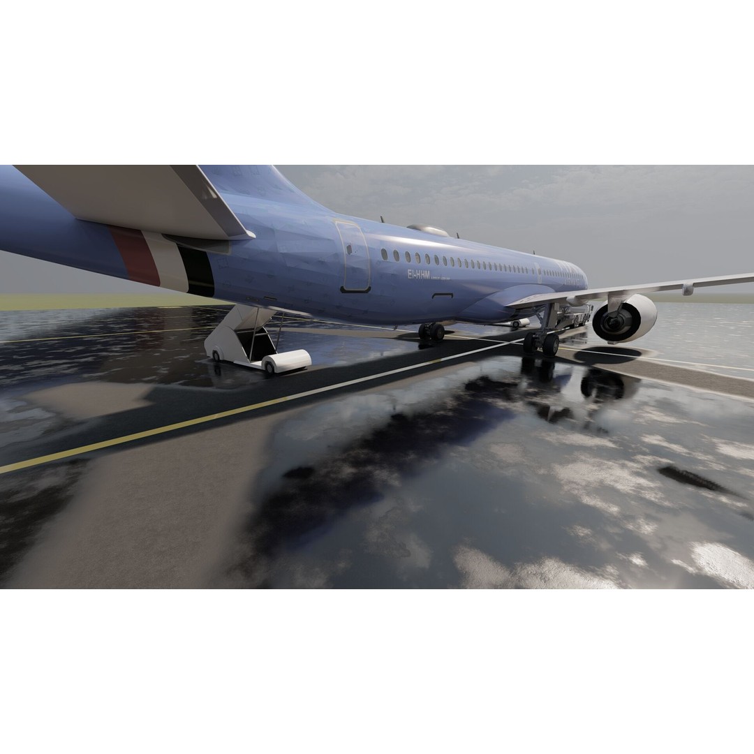 Airbus A220-300 3D Model – Detailed Commercial Aircraft, FBX & OBJ - View 18