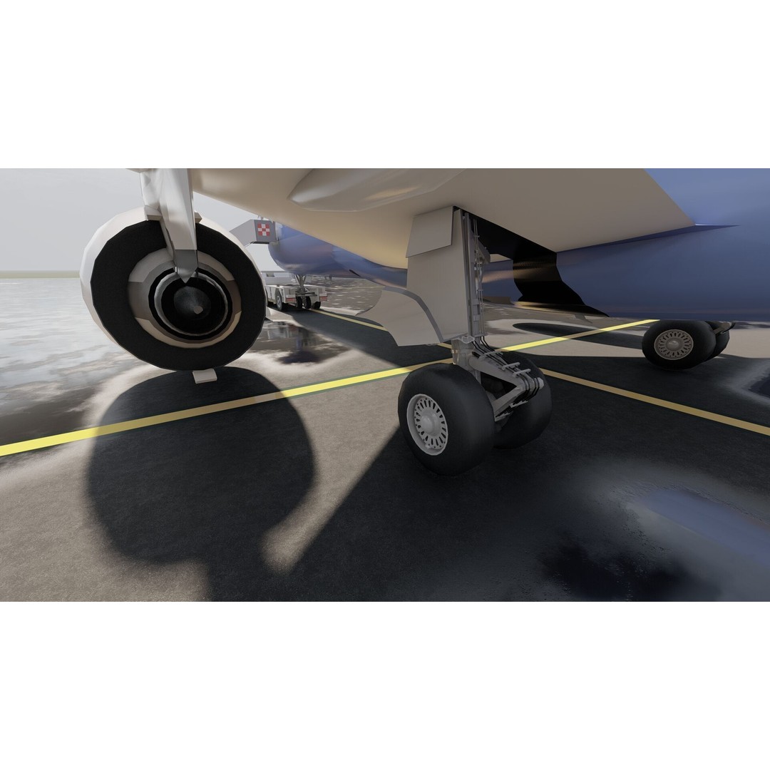 Airbus A220-300 3D Model – Detailed Commercial Aircraft, FBX & OBJ - View 19