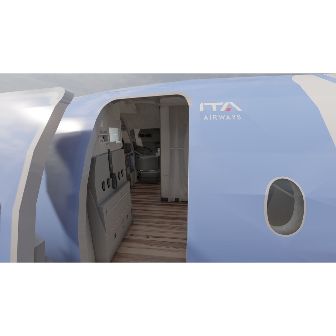 Airbus A220-300 3D Model – Detailed Commercial Aircraft, FBX & OBJ - View 21