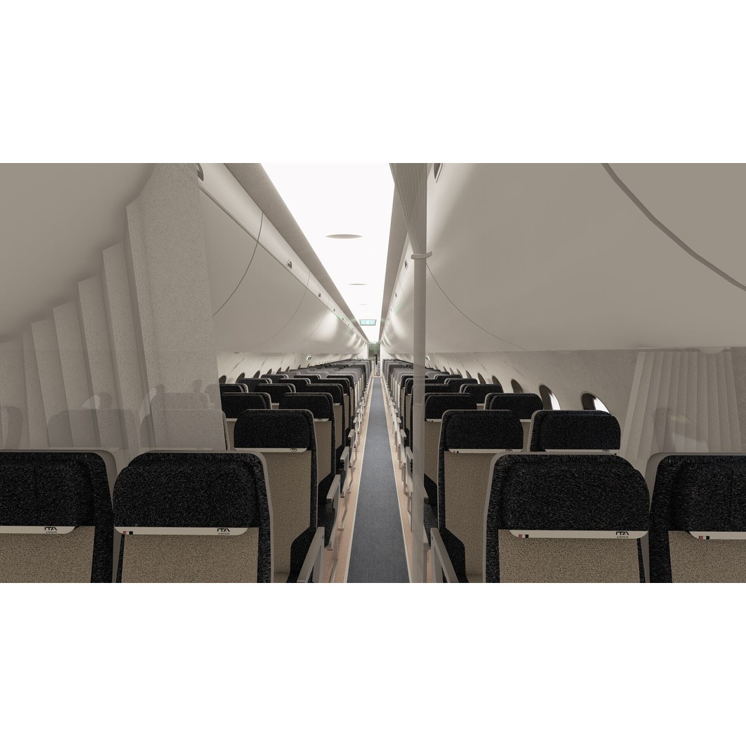 Airbus A220-300 3D Model – Detailed Commercial Aircraft, FBX & OBJ - View 24