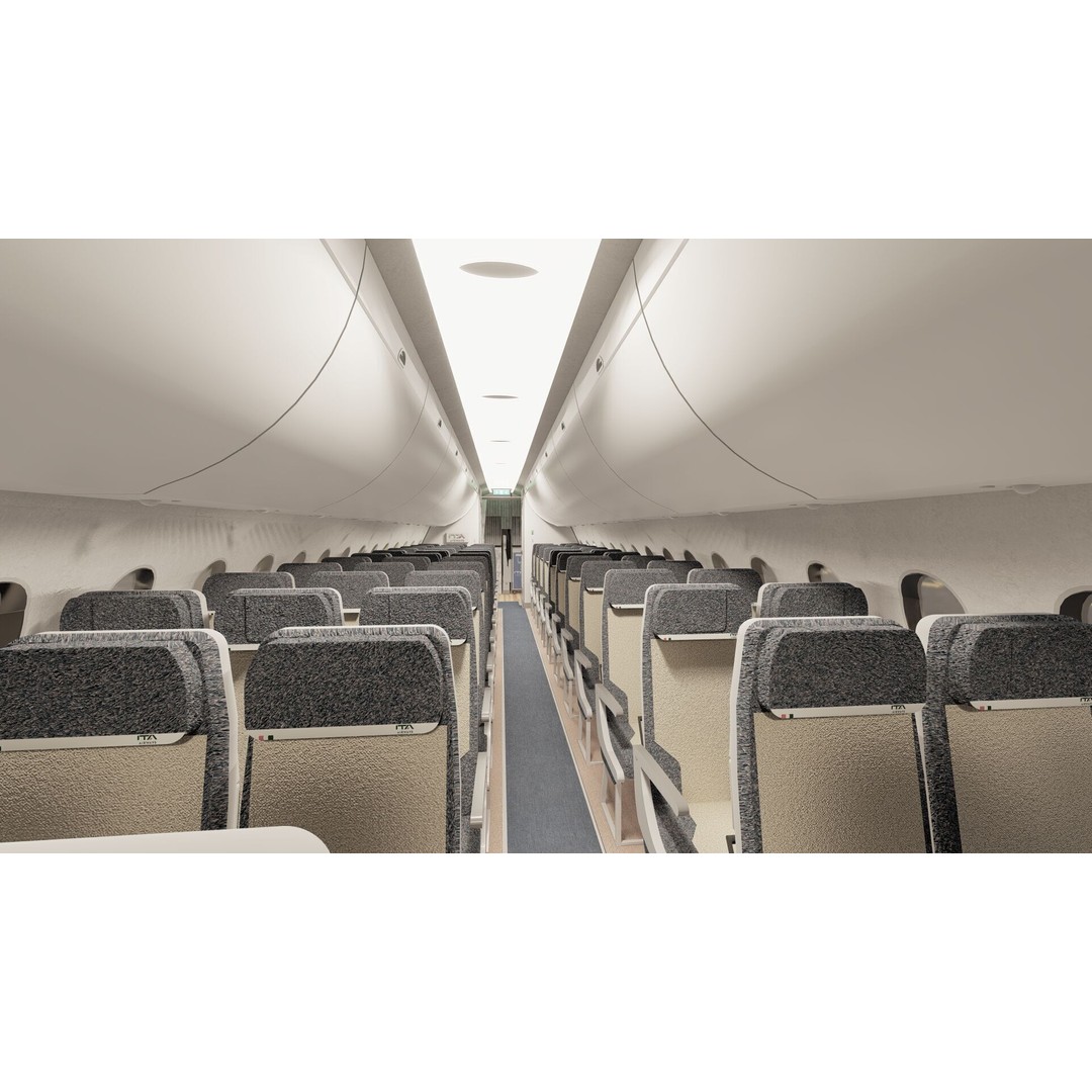 Airbus A220-300 3D Model – Detailed Commercial Aircraft, FBX & OBJ - View 25
