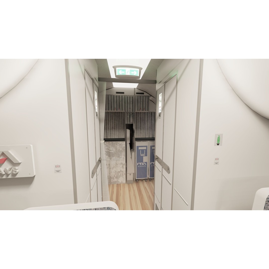 Airbus A220-300 3D Model – Detailed Commercial Aircraft, FBX & OBJ - View 26