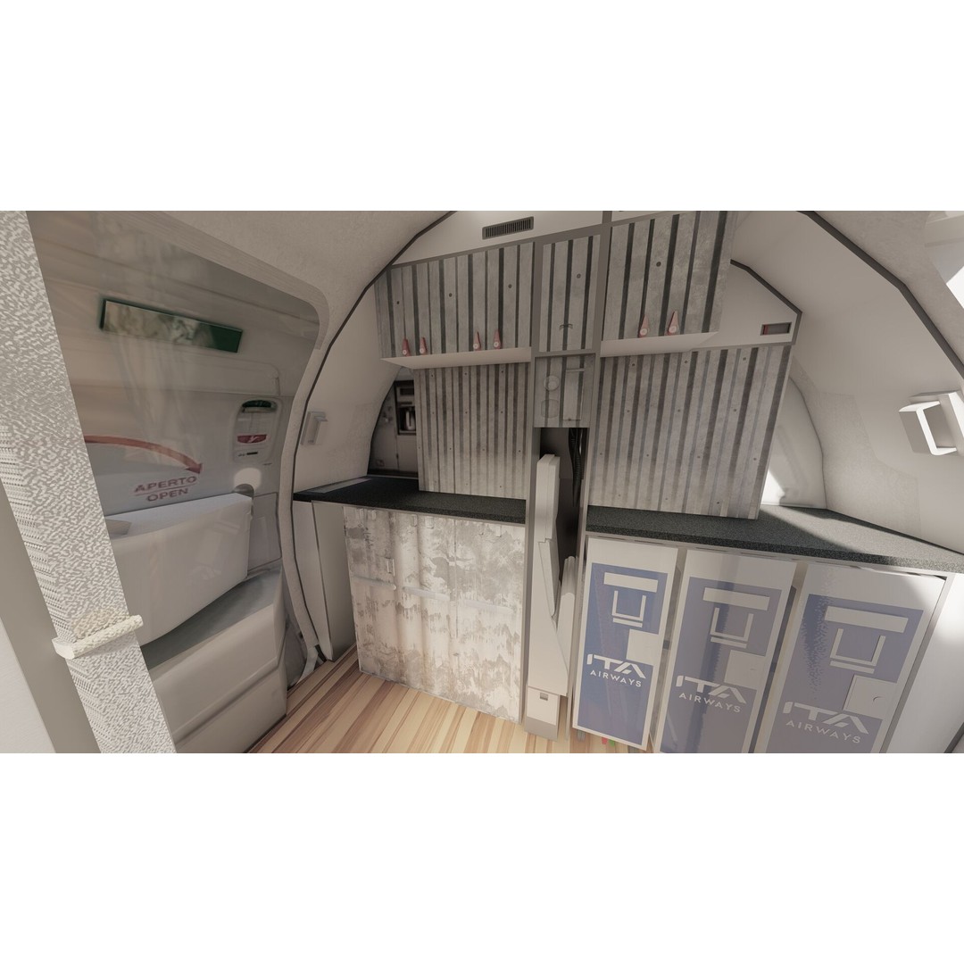 Airbus A220-300 3D Model – Detailed Commercial Aircraft, FBX & OBJ - View 27
