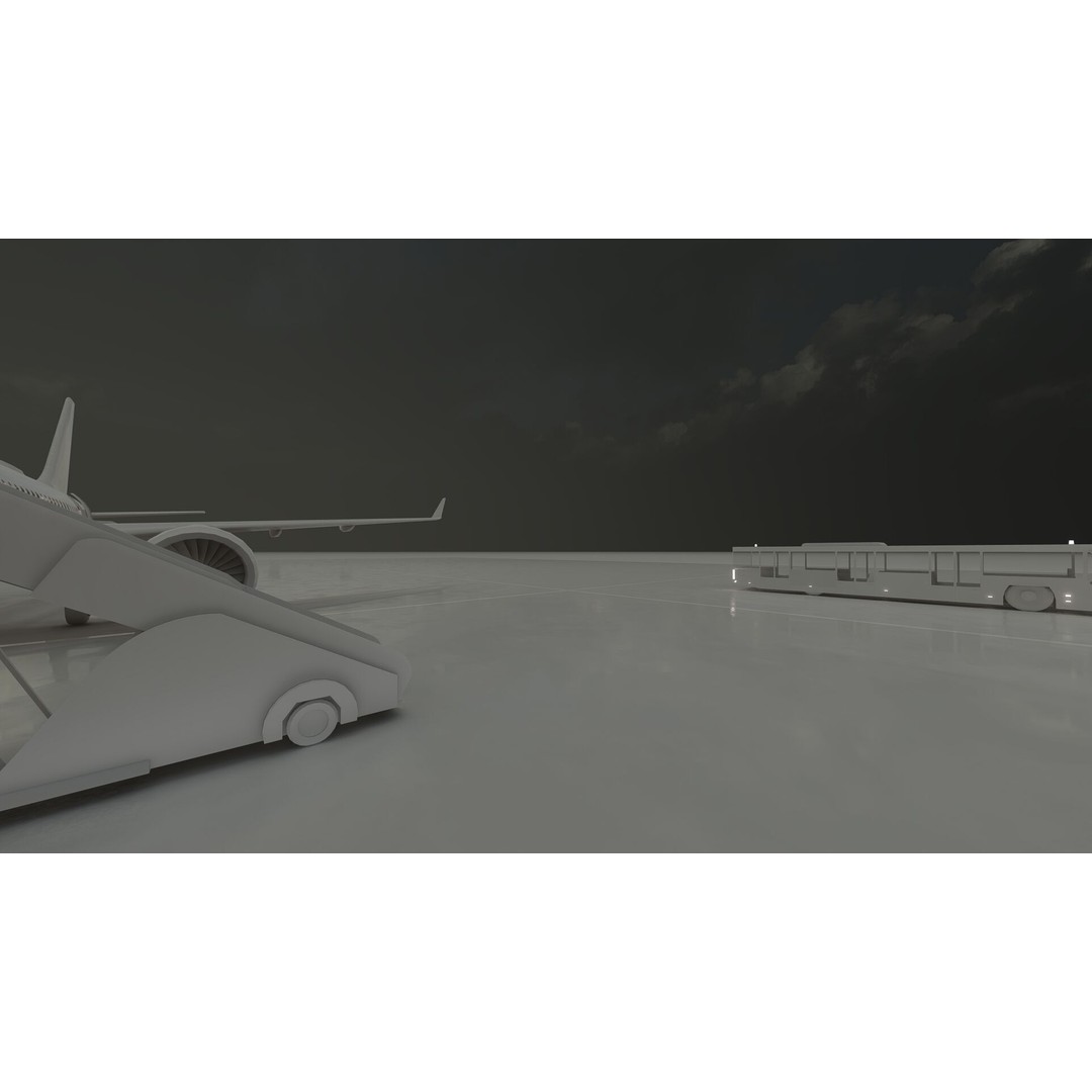 Airbus A220-300 3D Model – Detailed Commercial Aircraft, FBX & OBJ - View 35