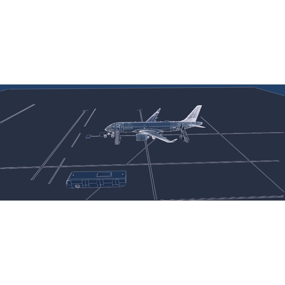 Airbus A220-300 3D Model – Detailed Commercial Aircraft, FBX & OBJ - View 42