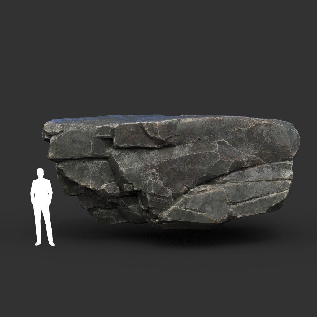 Modular Rock 3D Model – Low Poly PBR Asset for Games, FBX, OBJ - View 19
