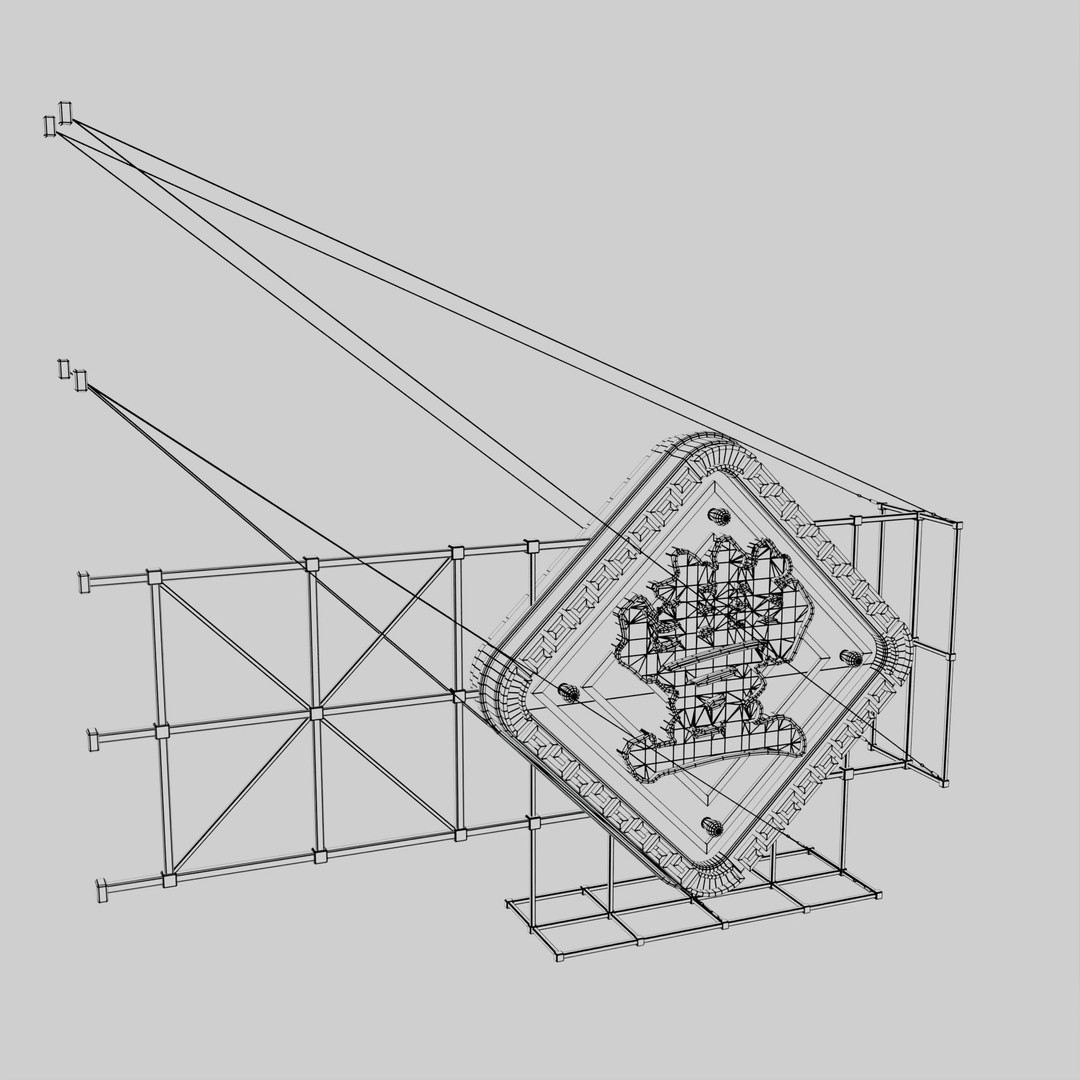 Hong Kong Neon Signboard 3D Model – PBR Textures, Blender, FBX - View 30