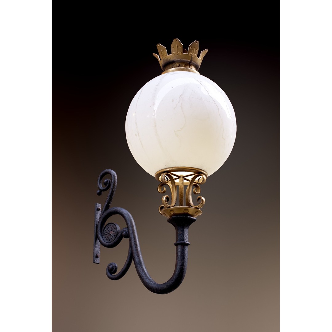 Victorian Street Lantern 3D Model – Low Poly Game Asset, FBX - View 12