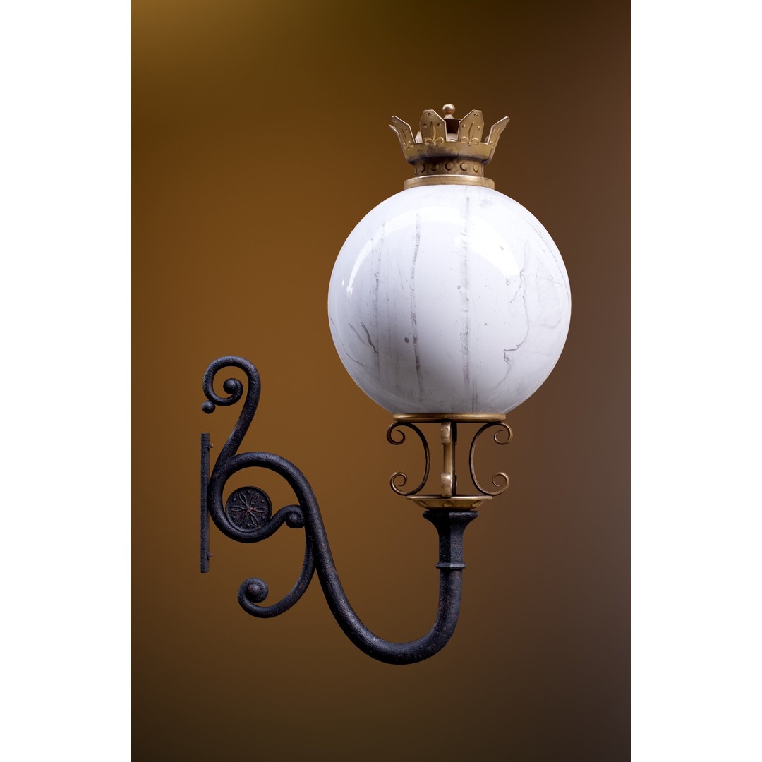 Victorian Street Lantern 3D Model – Low Poly Game Asset, FBX - View 14