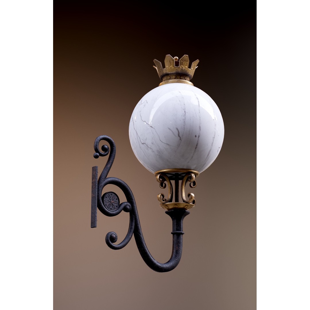Victorian Street Lantern 3D Model – Low Poly Game Asset, FBX - View 15