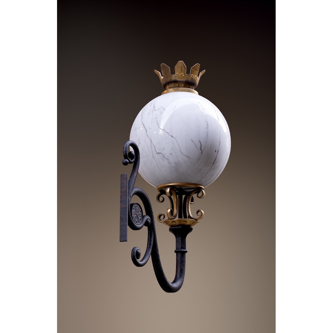 Victorian Street Lantern 3D Model – Low Poly Game Asset, FBX - View 17