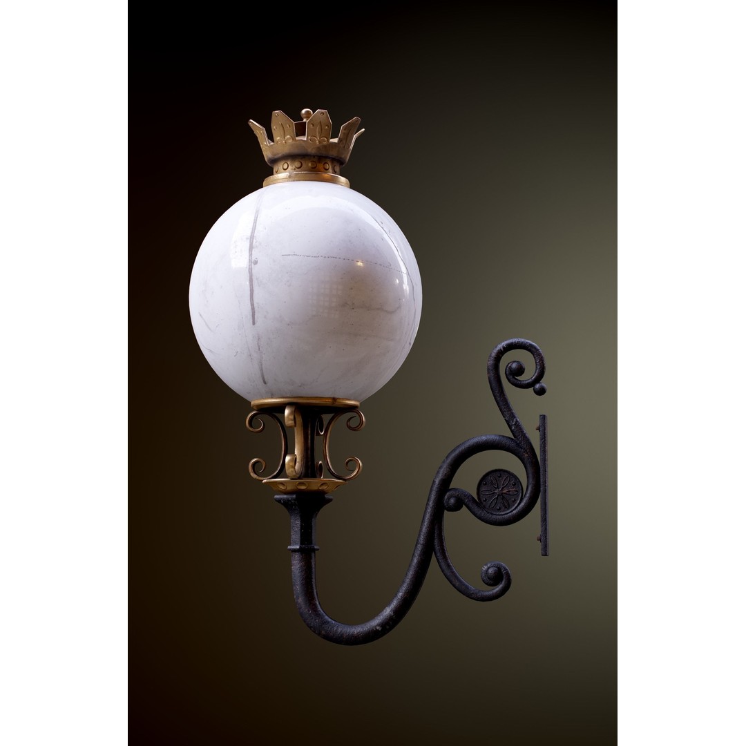 Victorian Street Lantern 3D Model – Low Poly Game Asset, FBX - View 19
