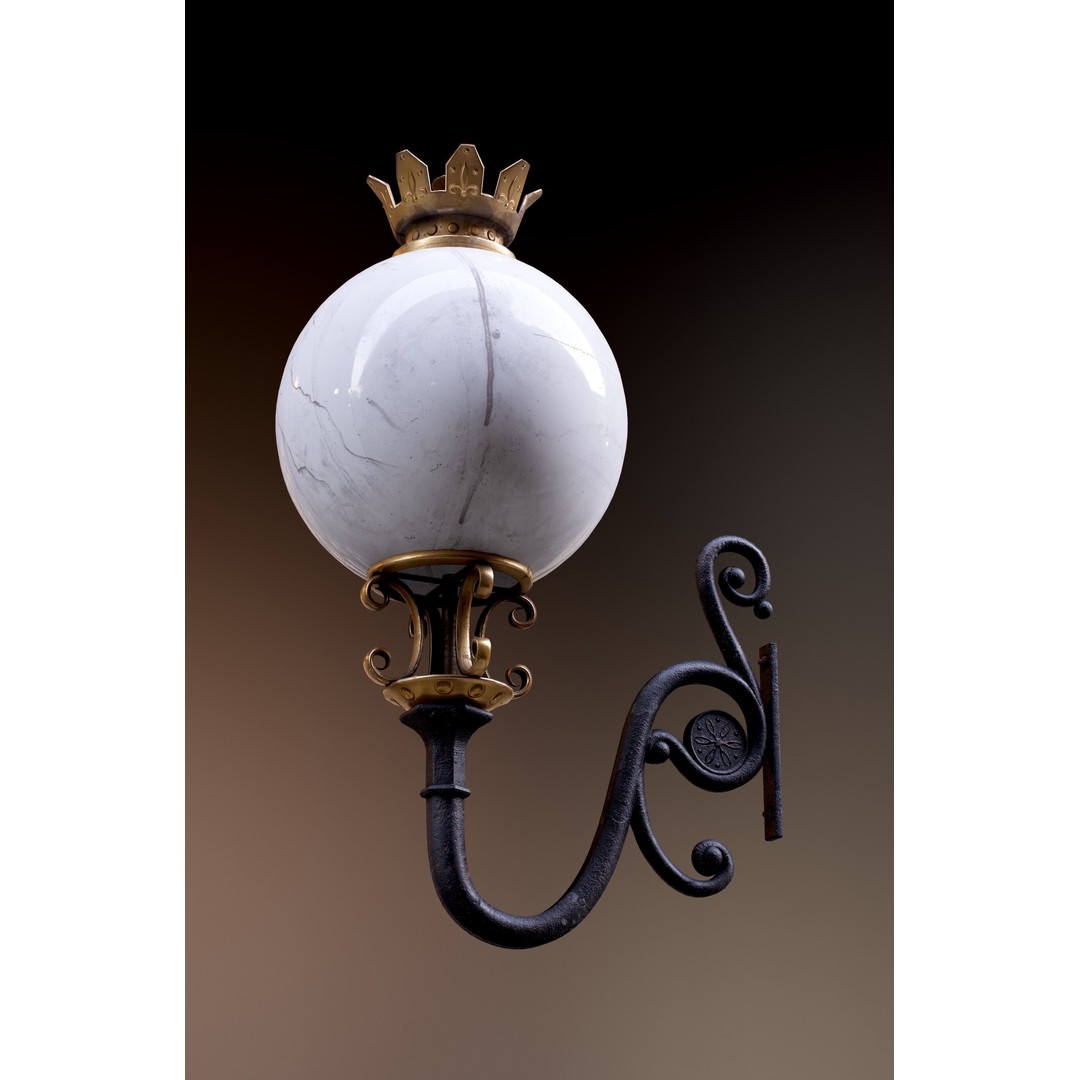 Victorian Street Lantern 3D Model – Low Poly Game Asset, FBX - View 20