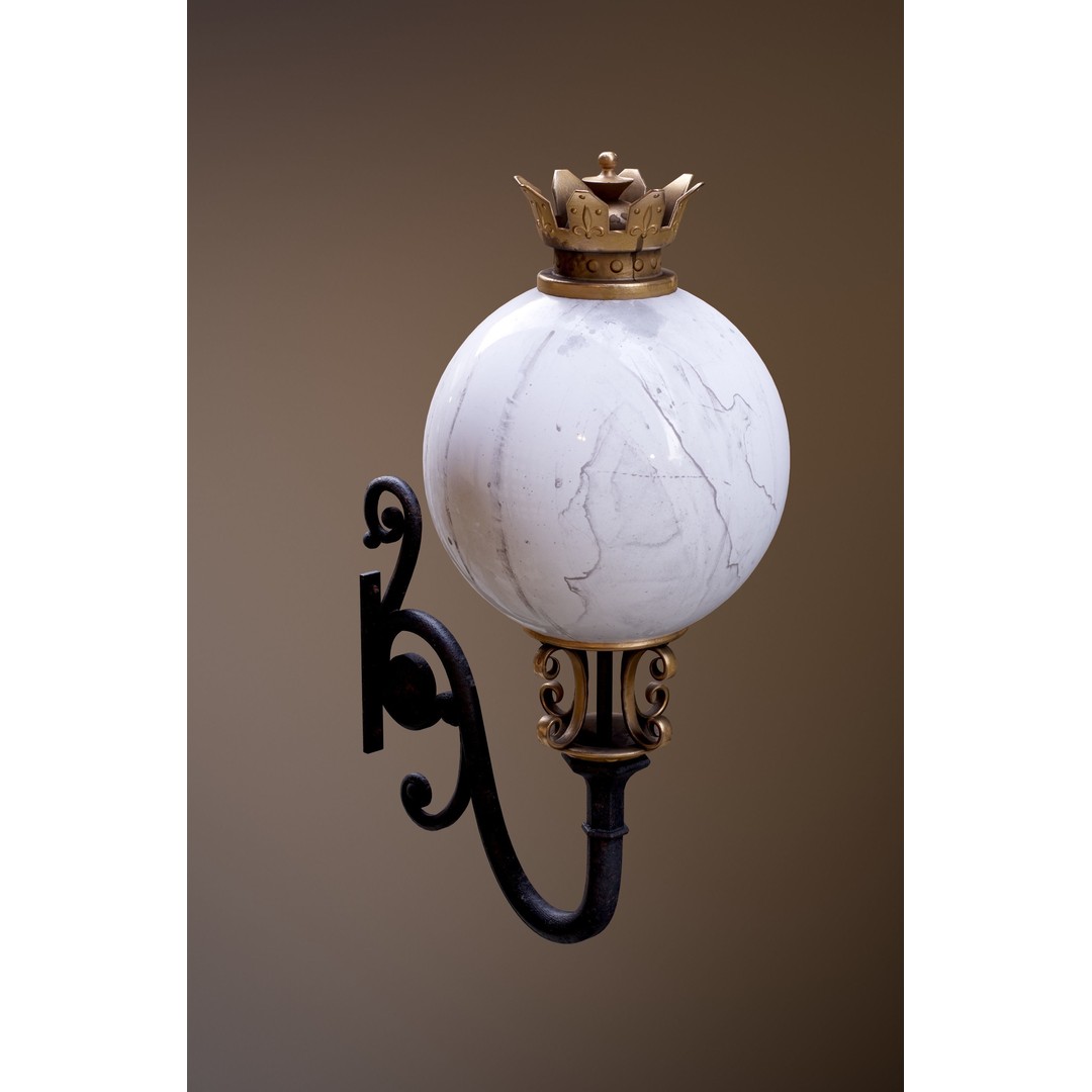 Victorian Street Lantern 3D Model – Low Poly Game Asset, FBX - View 24