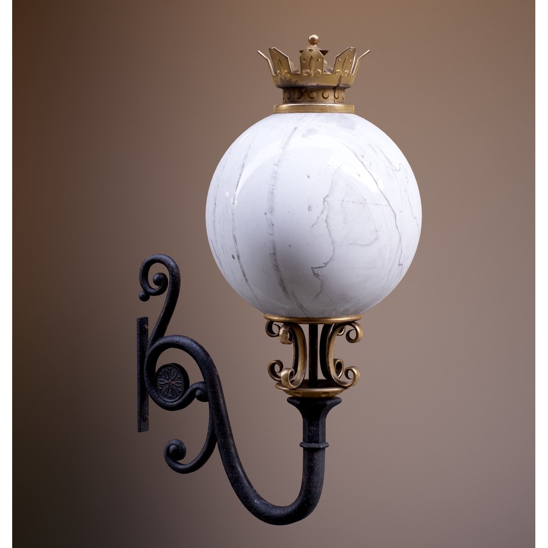 Victorian Street Lantern 3D Model – Low Poly Game Asset, FBX - View 33