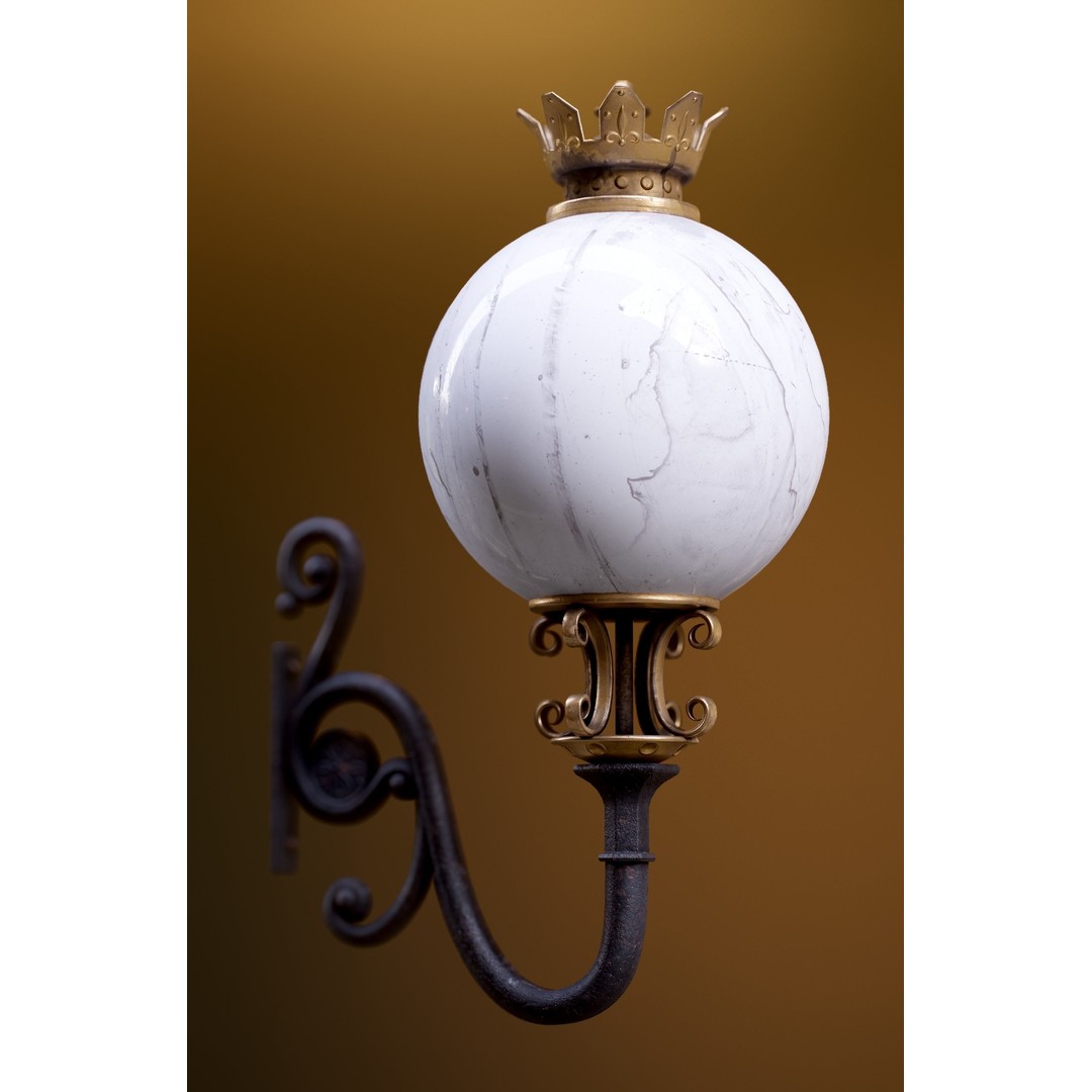 Victorian Street Lantern 3D Model – Low Poly Game Asset, FBX - View 36