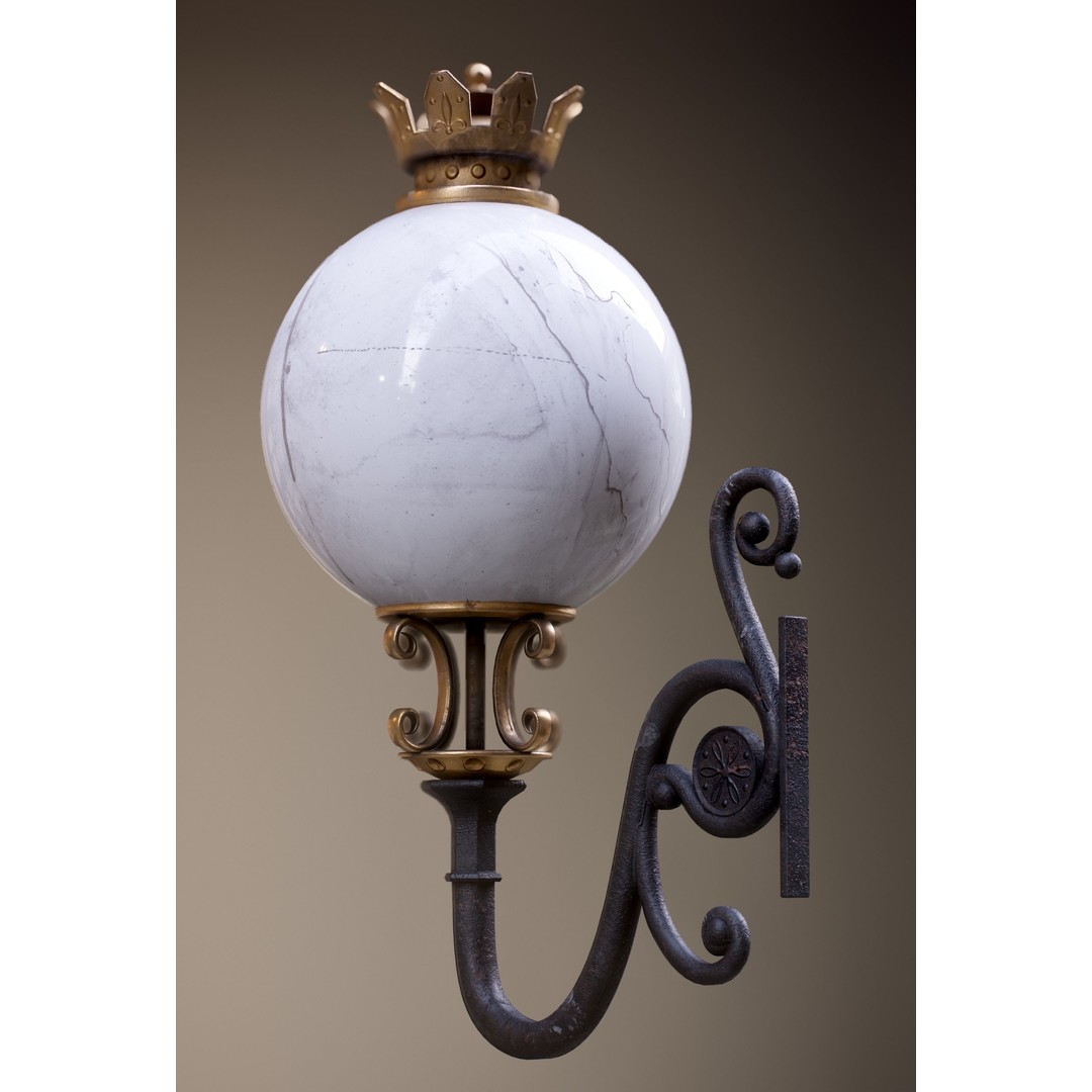 Victorian Street Lantern 3D Model – Low Poly Game Asset, FBX - View 39