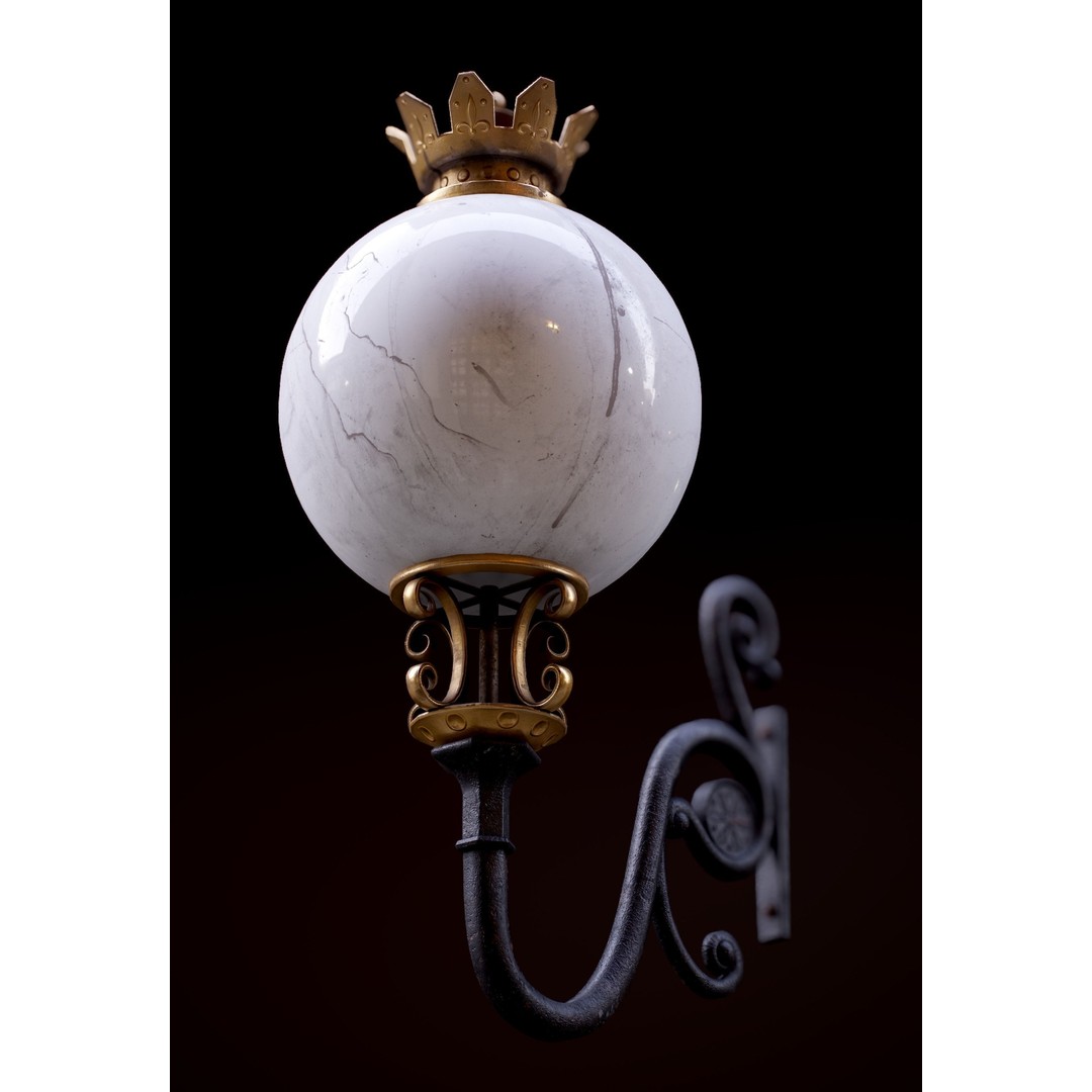 Victorian Street Lantern 3D Model – Low Poly Game Asset, FBX - View 41