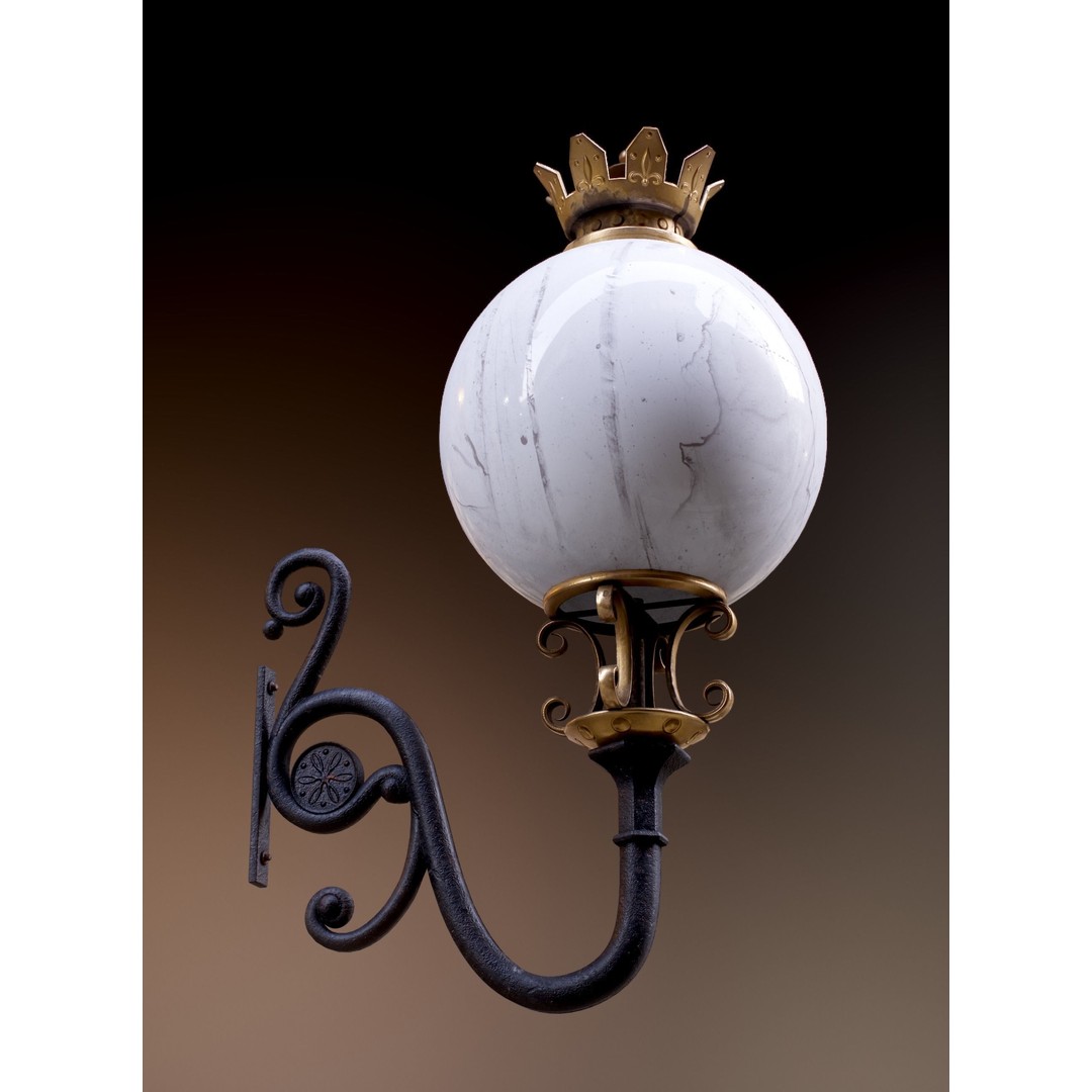 Victorian Street Lantern 3D Model – Low Poly Game Asset, FBX - View 44