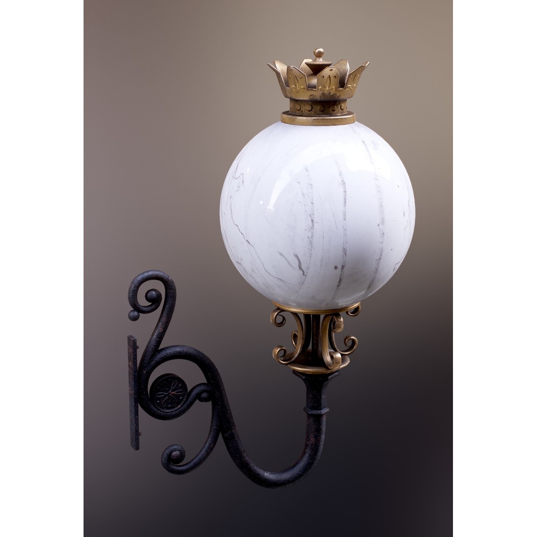 Victorian Street Lantern 3D Model – Low Poly Game Asset, FBX - View 48