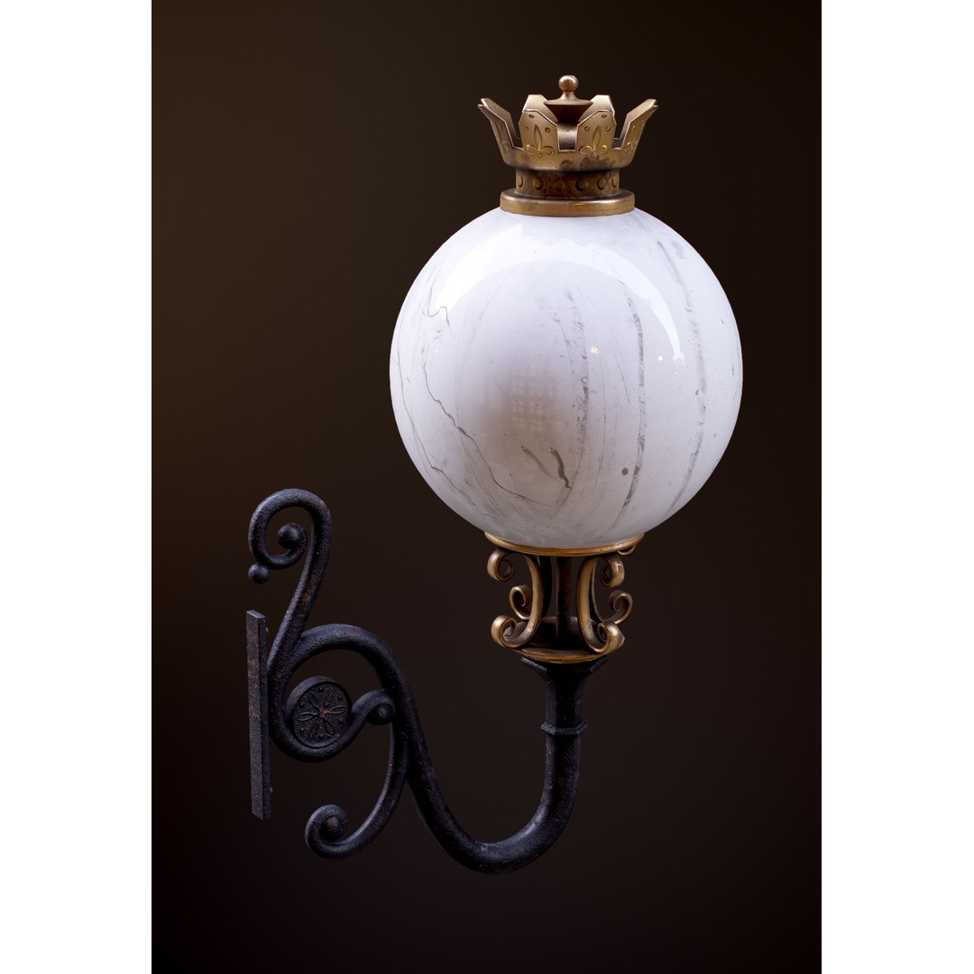Victorian Street Lantern 3D Model – Low Poly Game Asset, FBX - View 55