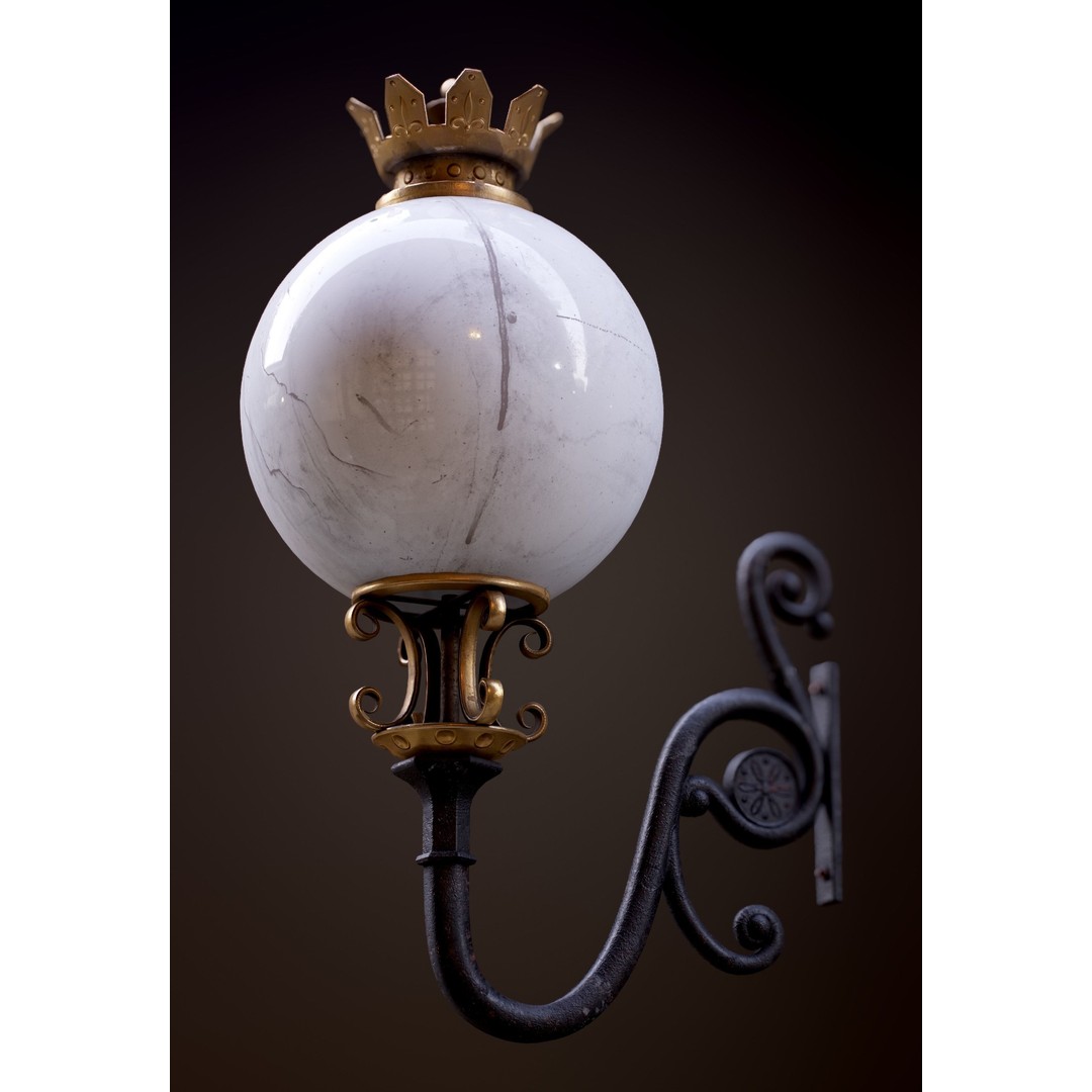 Victorian Street Lantern 3D Model – Low Poly Game Asset, FBX - View 6