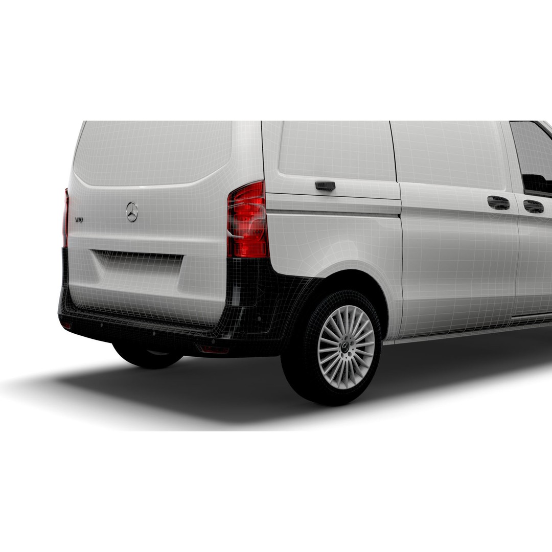Mercedes Benz E Vito Panel Van 3D Model – High Poly Utility Vehicle, FBX