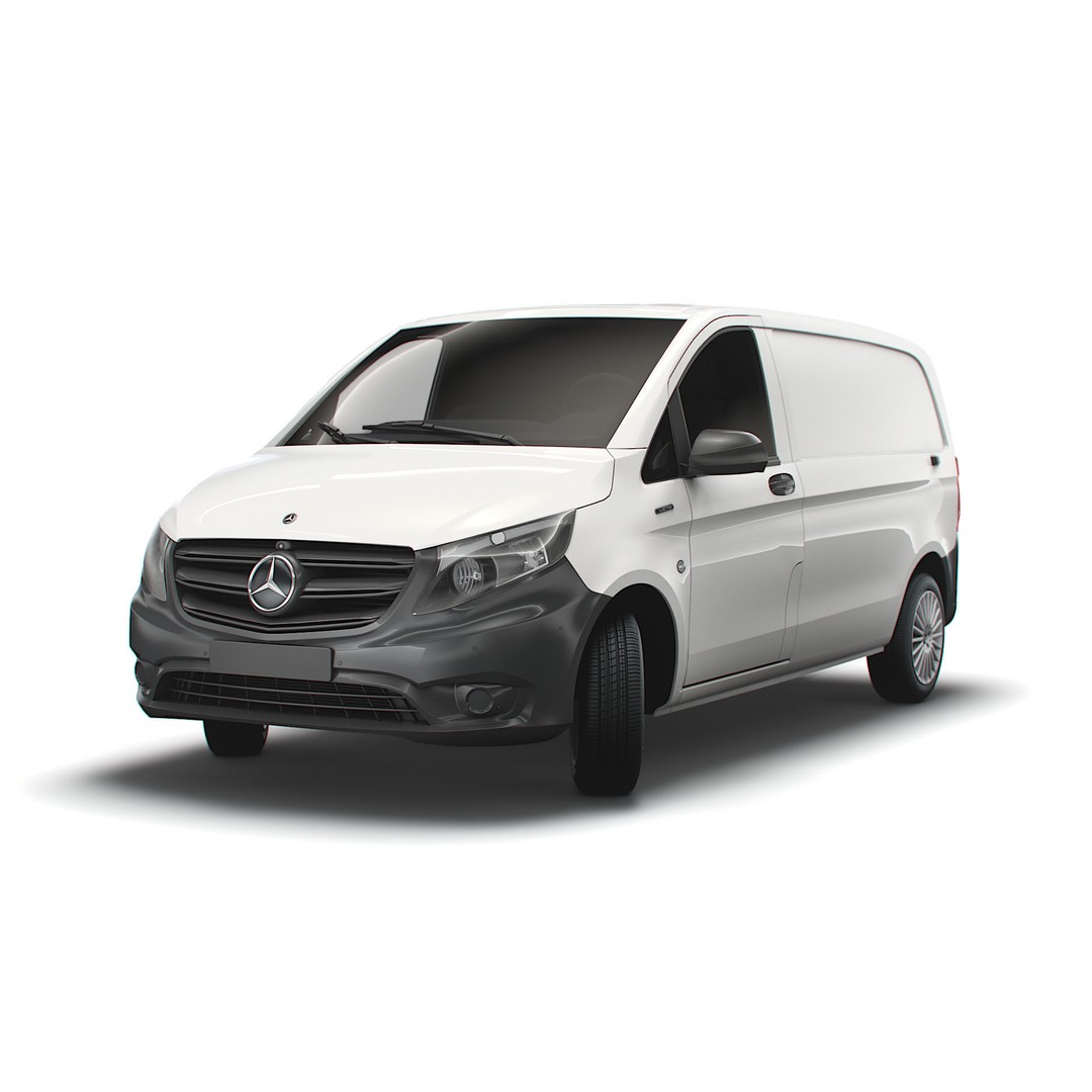 Mercedes Benz E Vito Panel Van 3D Model – High Poly Utility Vehicle, FBX - View 10