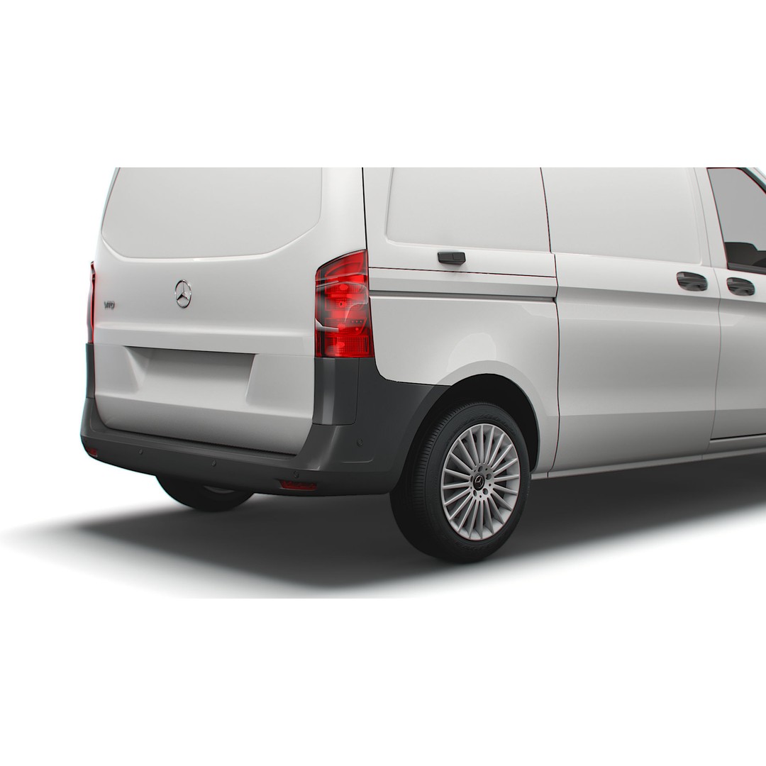 Mercedes Benz E Vito Panel Van 3D Model – High Poly Utility Vehicle, FBX - View 13