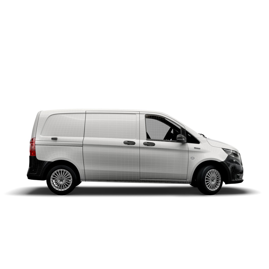 Mercedes Benz E Vito Panel Van 3D Model – High Poly Utility Vehicle, FBX - View 15
