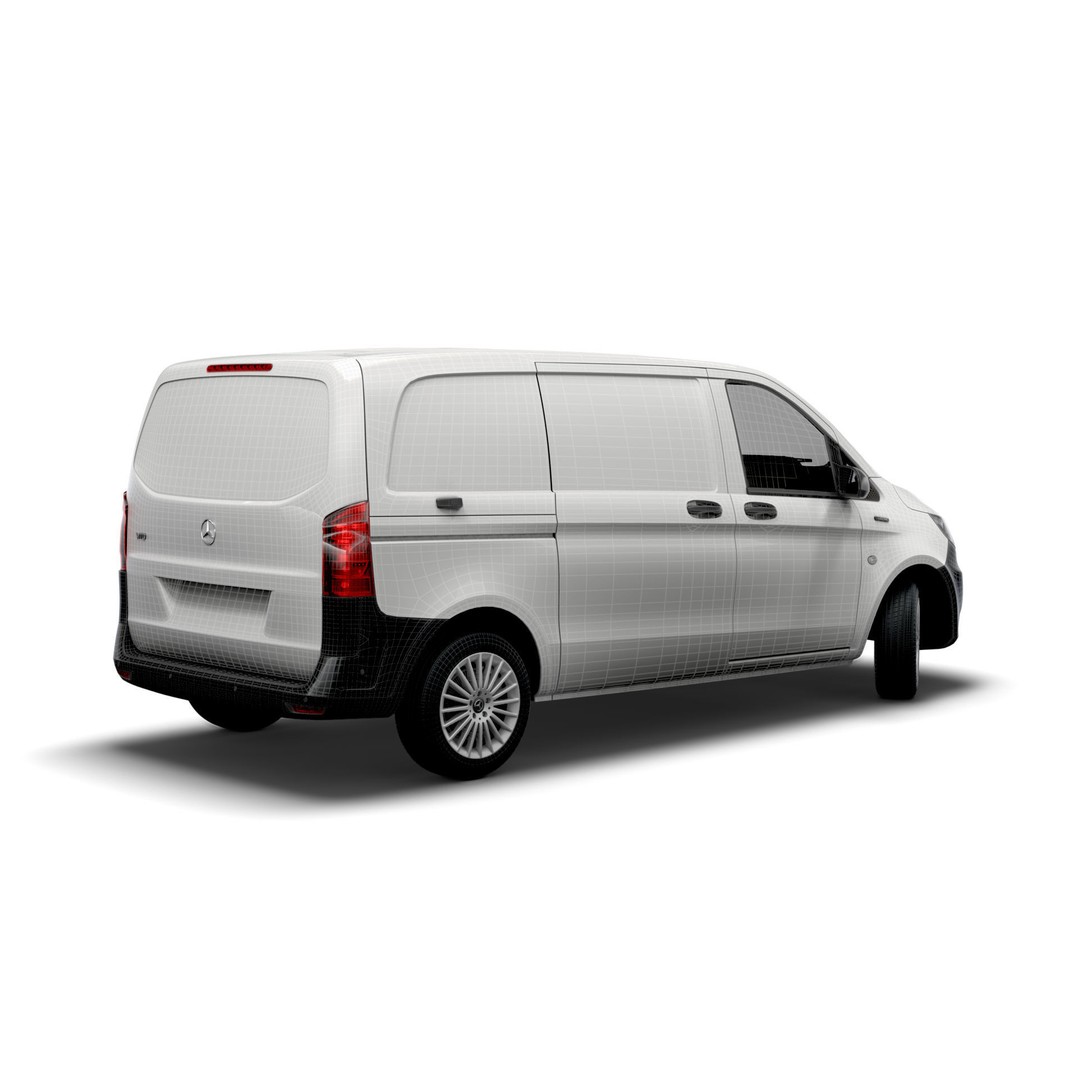 Mercedes Benz E Vito Panel Van 3D Model – High Poly Utility Vehicle, FBX - View 16