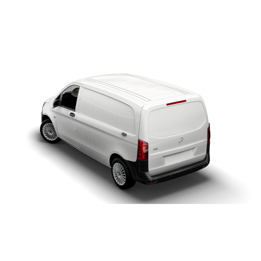 Mercedes Benz E Vito Panel Van 3D Model – High Poly Utility Vehicle, FBX - View 18