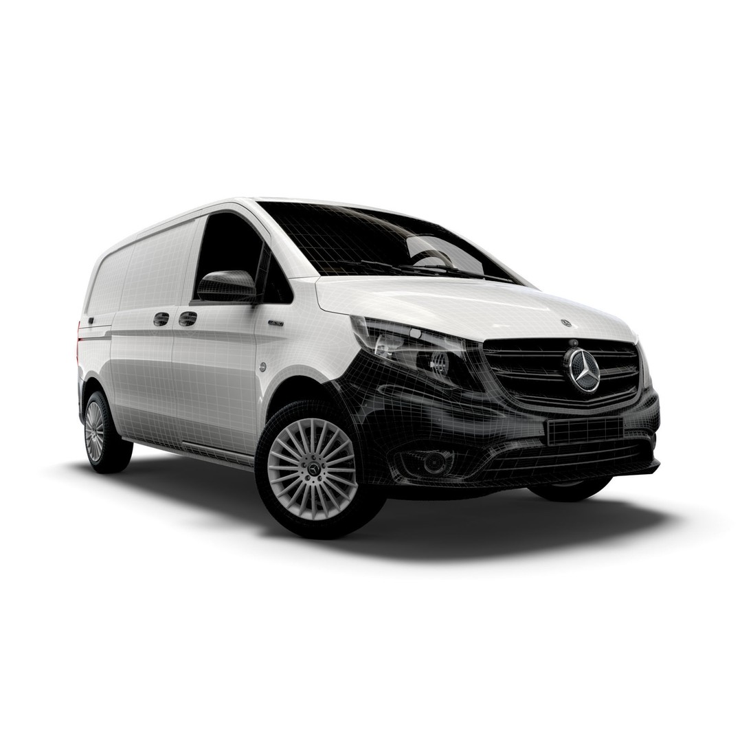 Mercedes Benz E Vito Panel Van 3D Model – High Poly Utility Vehicle, FBX - View 20