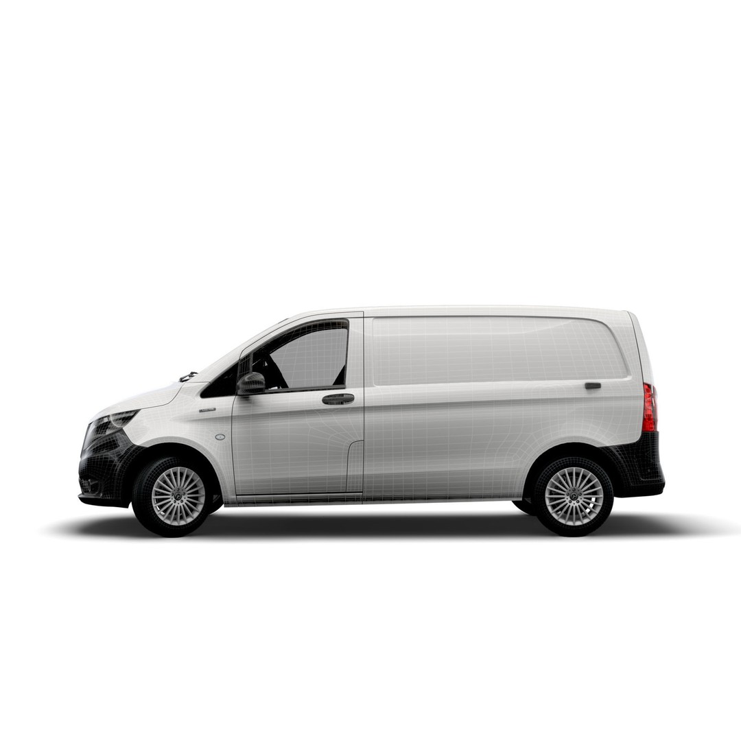 Mercedes Benz E Vito Panel Van 3D Model – High Poly Utility Vehicle, FBX - View 21