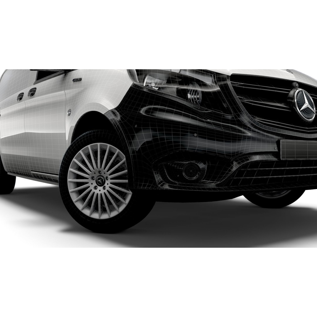 Mercedes Benz E Vito Panel Van 3D Model – High Poly Utility Vehicle, FBX - View 23