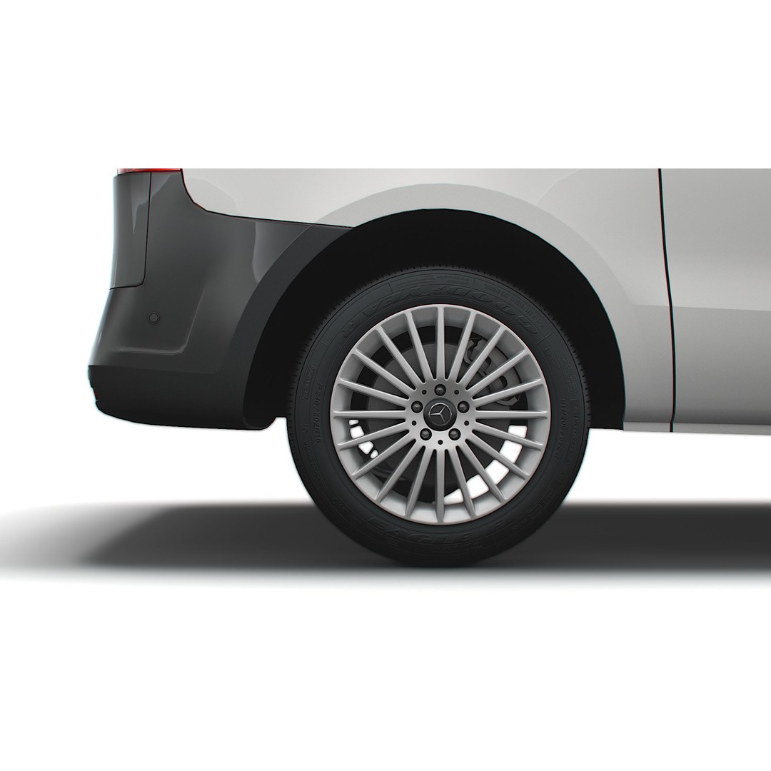 Mercedes Benz E Vito Panel Van 3D Model – High Poly Utility Vehicle, FBX - View 24