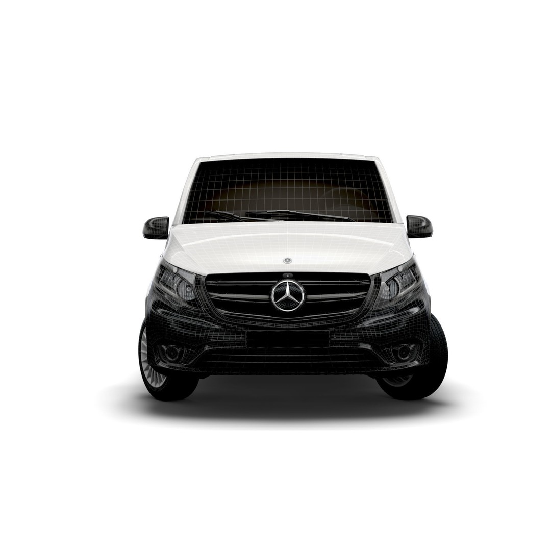 Mercedes Benz E Vito Panel Van 3D Model – High Poly Utility Vehicle, FBX - View 25