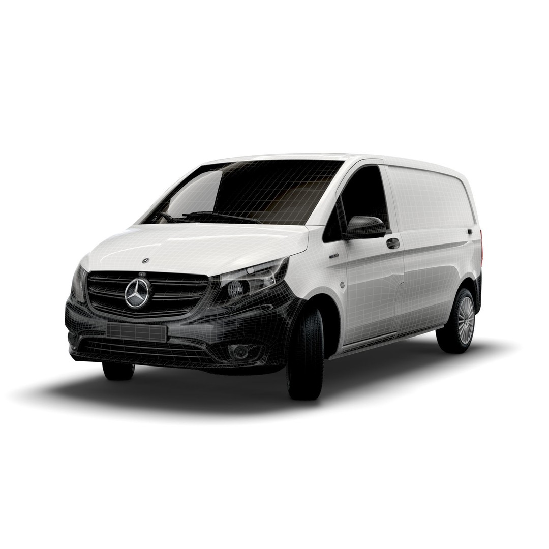 Mercedes Benz E Vito Panel Van 3D Model – High Poly Utility Vehicle, FBX - View 28