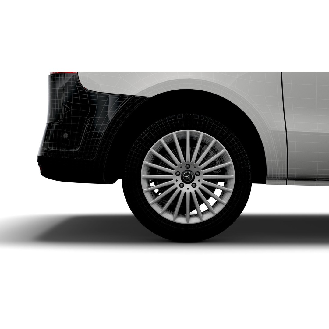 Mercedes Benz E Vito Panel Van 3D Model – High Poly Utility Vehicle, FBX - View 30