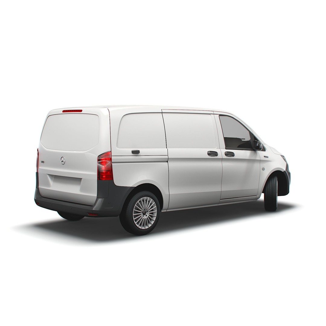 Mercedes Benz E Vito Panel Van 3D Model – High Poly Utility Vehicle, FBX - View 4