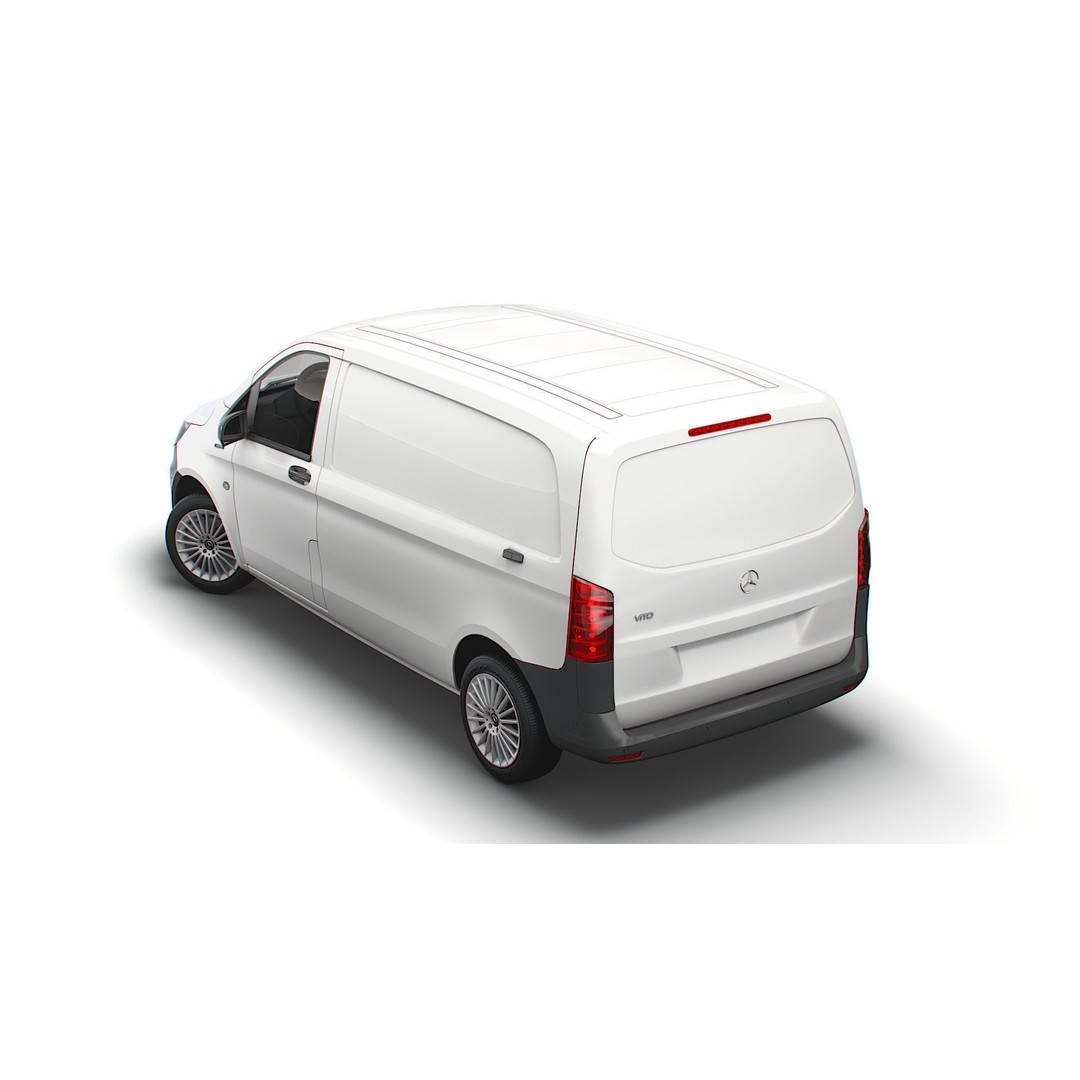 Mercedes Benz E Vito Panel Van 3D Model – High Poly Utility Vehicle, FBX - View 5