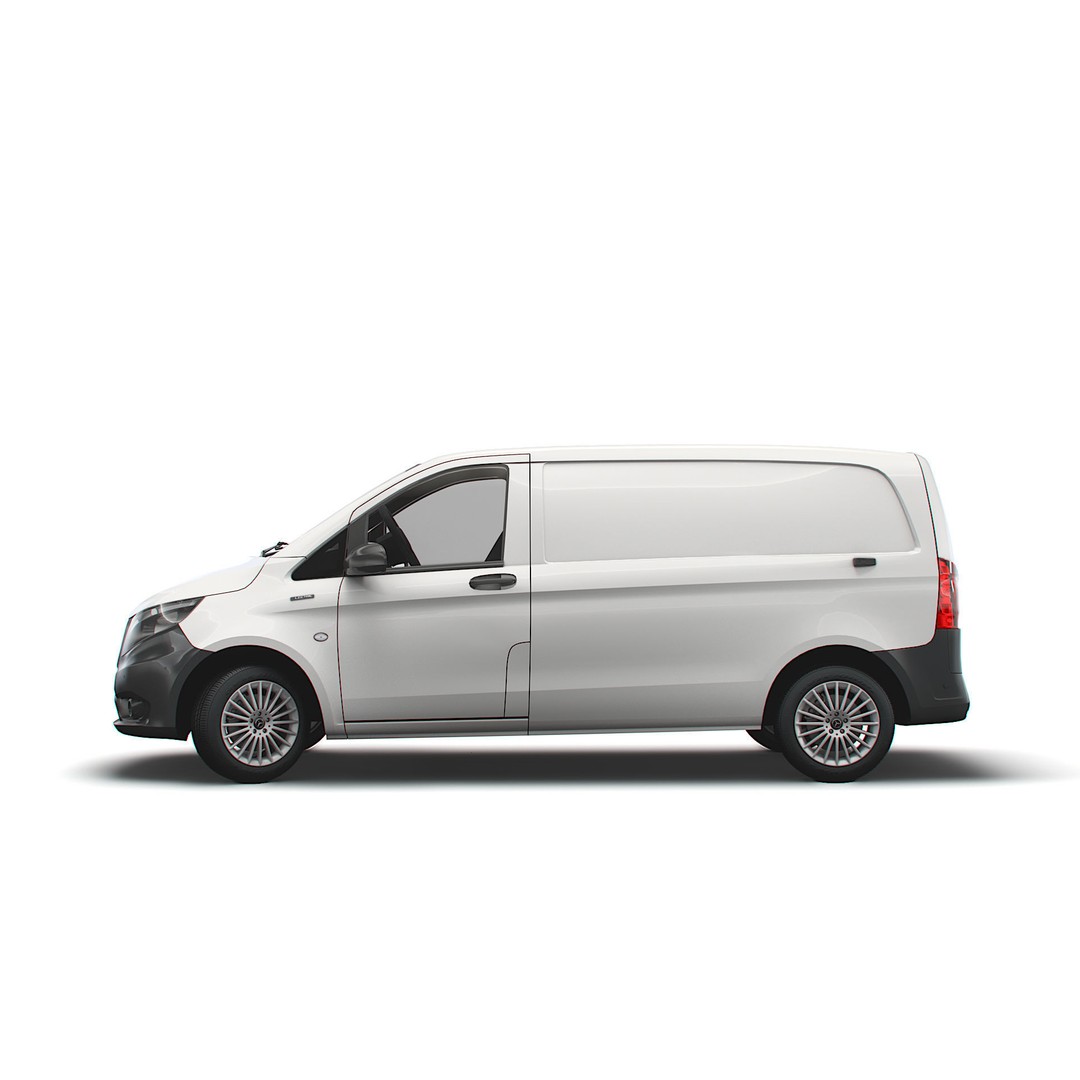 Mercedes Benz E Vito Panel Van 3D Model – High Poly Utility Vehicle, FBX - View 6