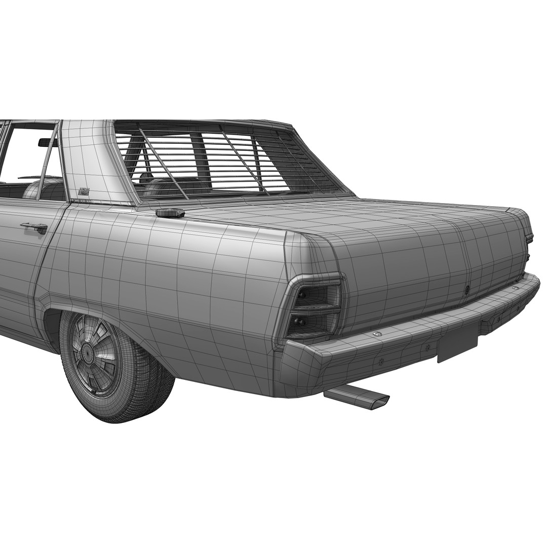Chrysler Valiant Pacer VG 1970 3D Model – High Poly Game Asset, FBX & OBJ