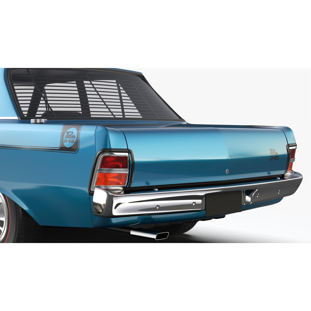 Chrysler Valiant Pacer VG 1970 3D Model – High Poly Game Asset, FBX & OBJ - View 10