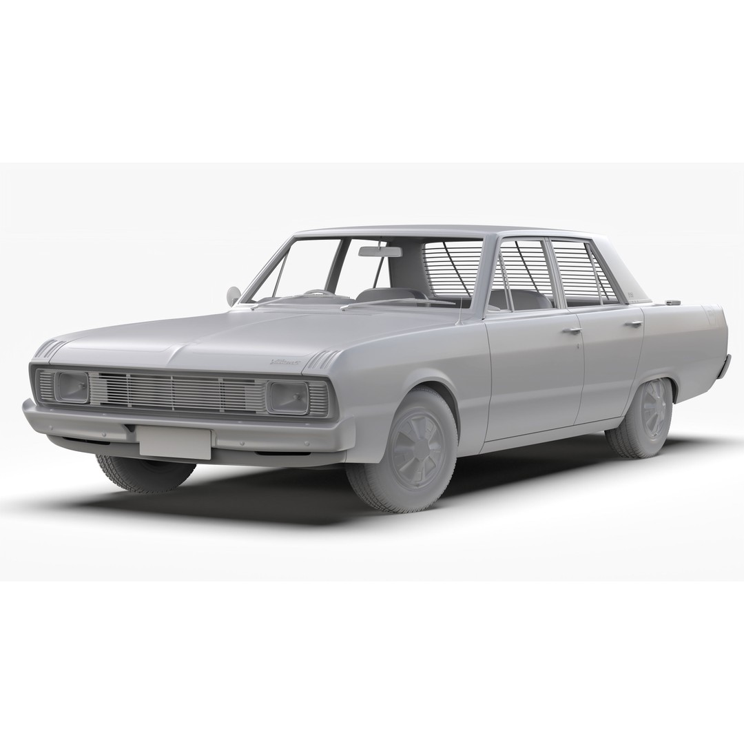 Chrysler Valiant Pacer VG 1970 3D Model – High Poly Game Asset, FBX & OBJ - View 11