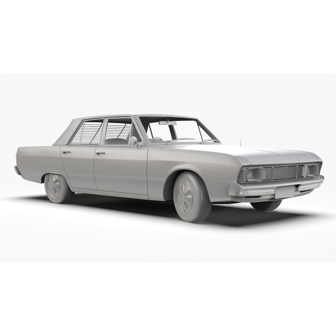 Chrysler Valiant Pacer VG 1970 3D Model – High Poly Game Asset, FBX & OBJ - View 14