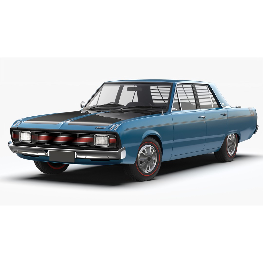 Chrysler Valiant Pacer VG 1970 3D Model – High Poly Game Asset, FBX & OBJ - View 3