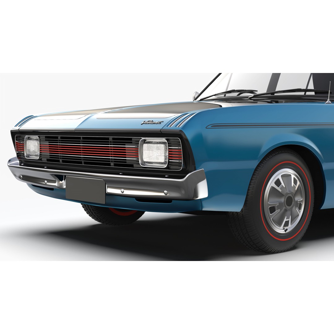 Chrysler Valiant Pacer VG 1970 3D Model – High Poly Game Asset, FBX & OBJ - View 9