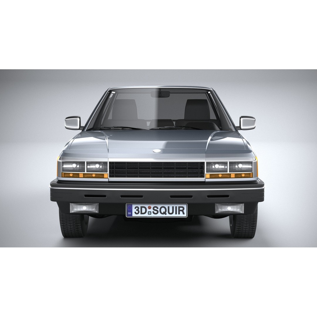 1980 Generic Sedan 3D Model – High Poly Car Asset, FBX, OBJ - View 15