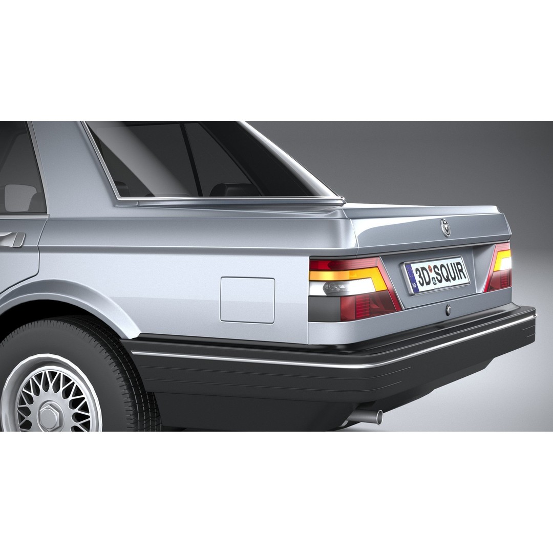 1980 Generic Sedan 3D Model – High Poly Car Asset, FBX, OBJ - View 8